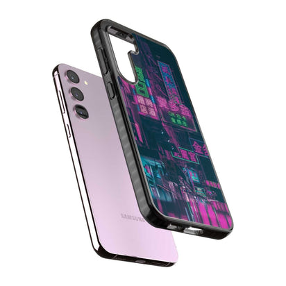 Bande nocturne au néon