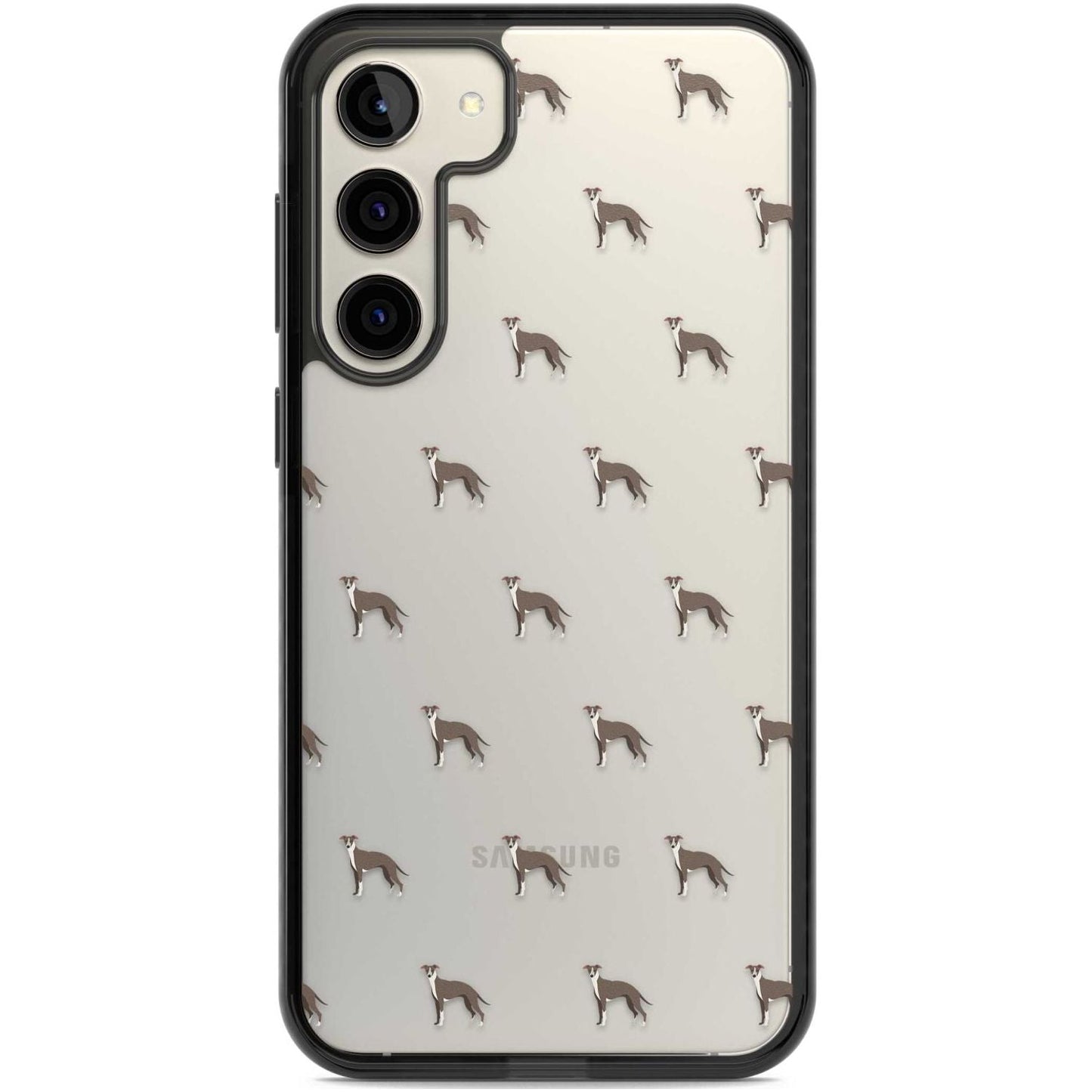 Motif de chien whippet transparent