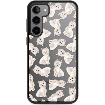 Motif de chien Westie