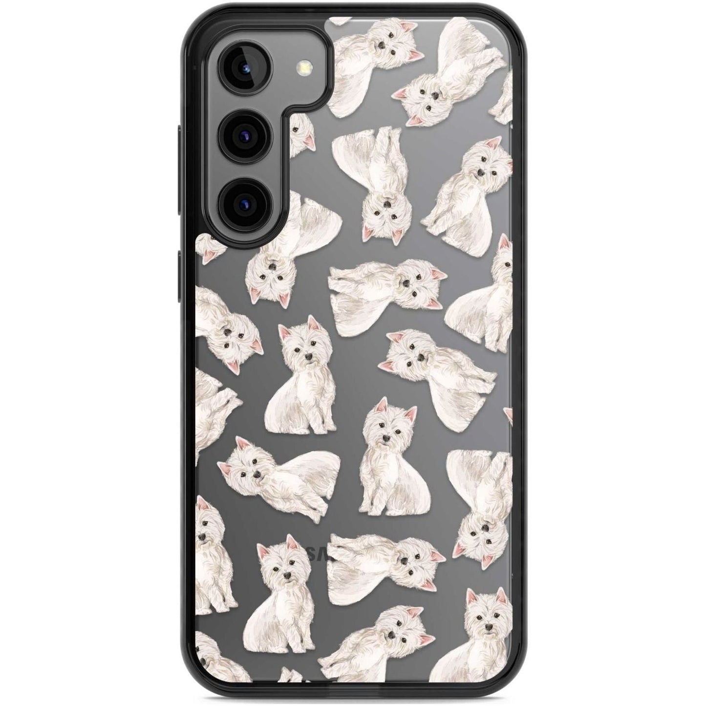 Motif de chien Westie