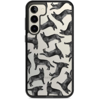 German Shepherd Pattern Black