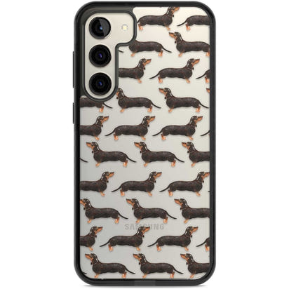 Dachshund Pattern Black Tan