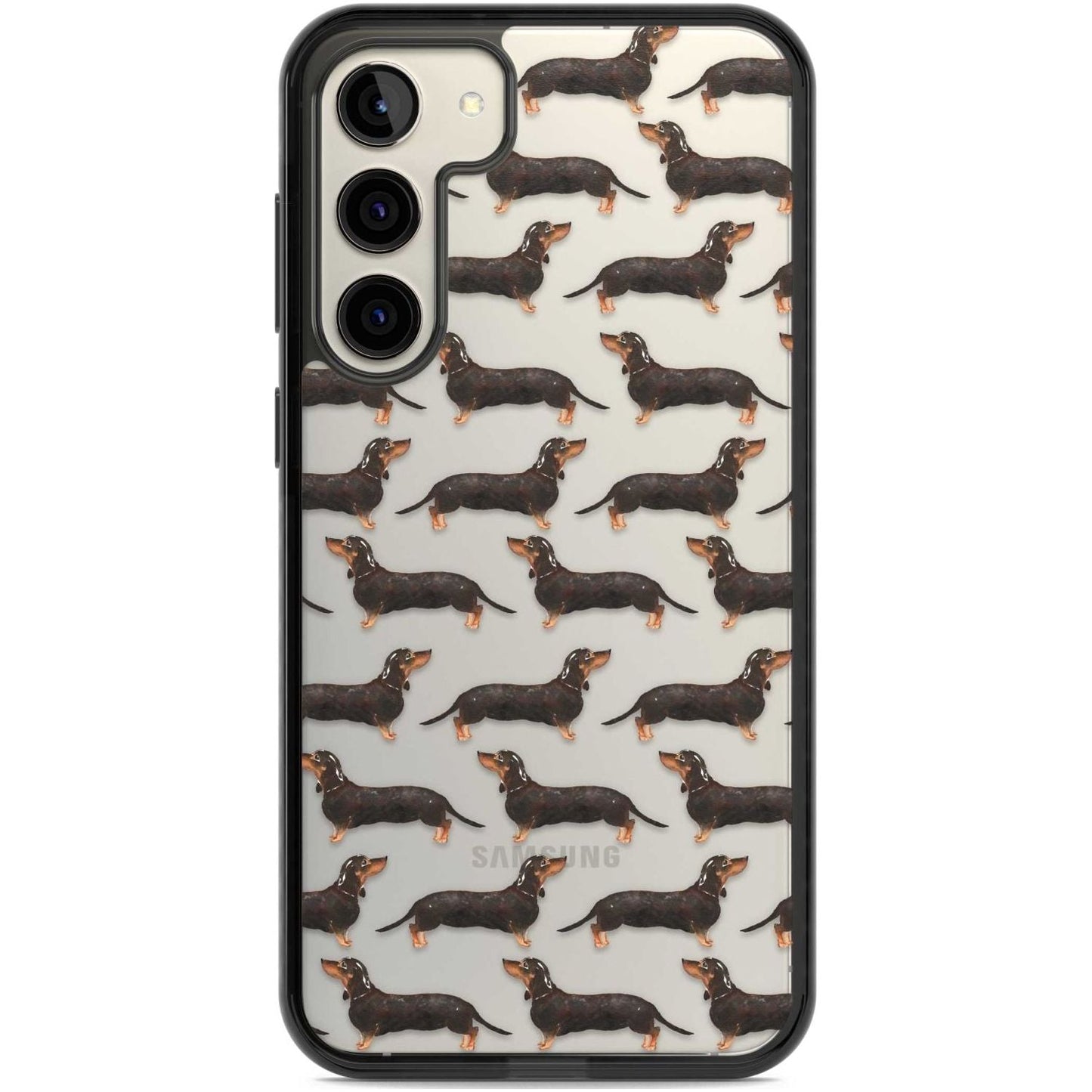 Dachshund Pattern Black Tan