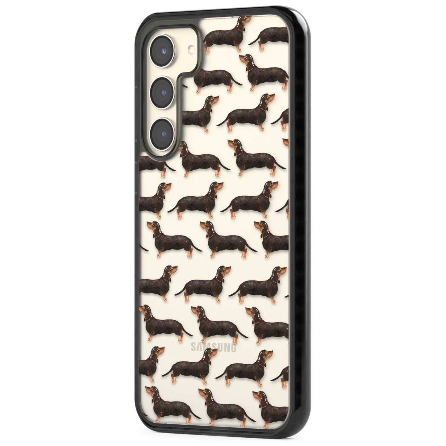 Dachshund Pattern Black Tan