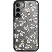 Aquarellzeichnung eines Zwergschnauzers