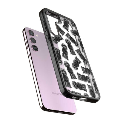 Black Cockapoo Watercolor