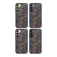 Grappe de feuilles de fleurs sauvages bleu marine