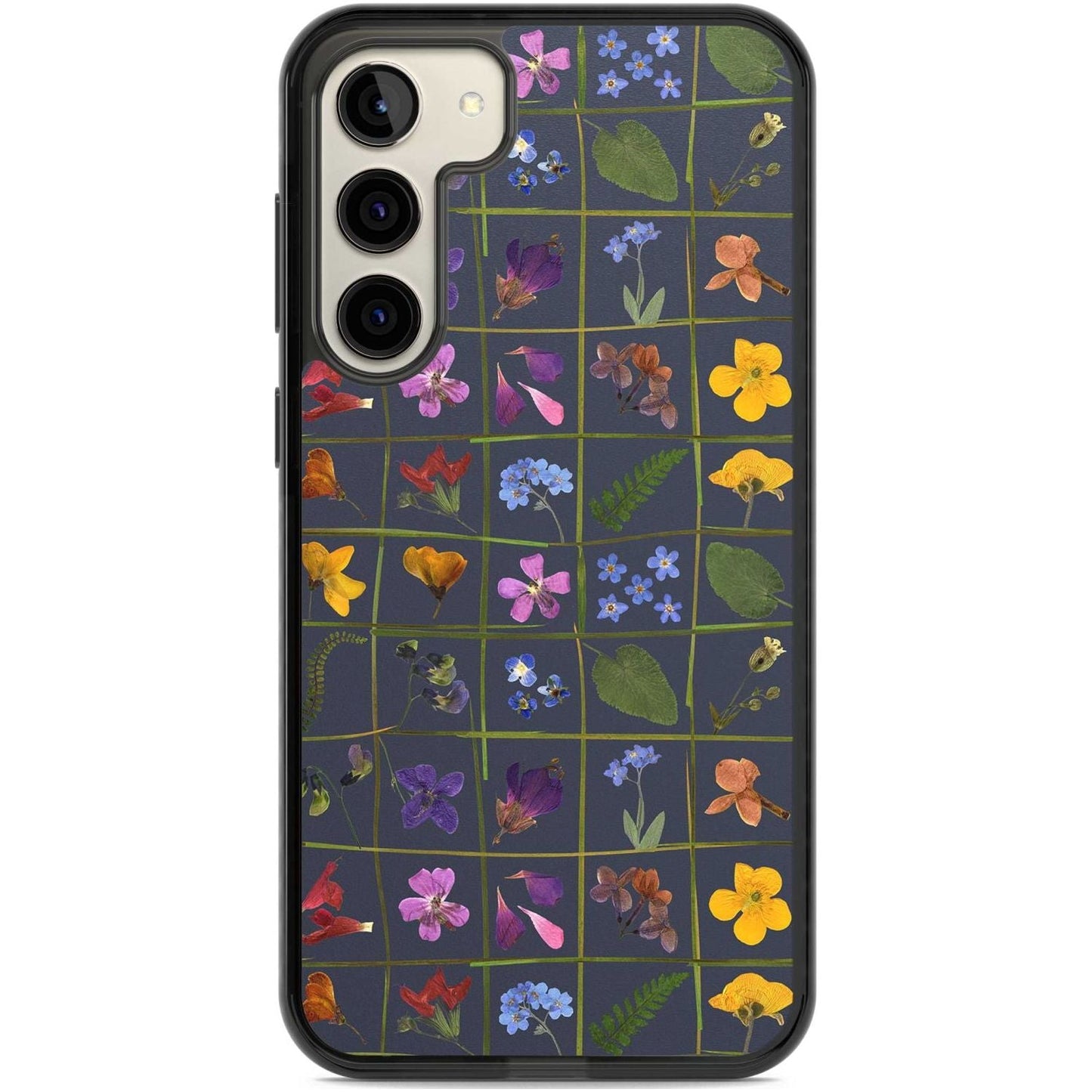 Grille de fleurs sauvages