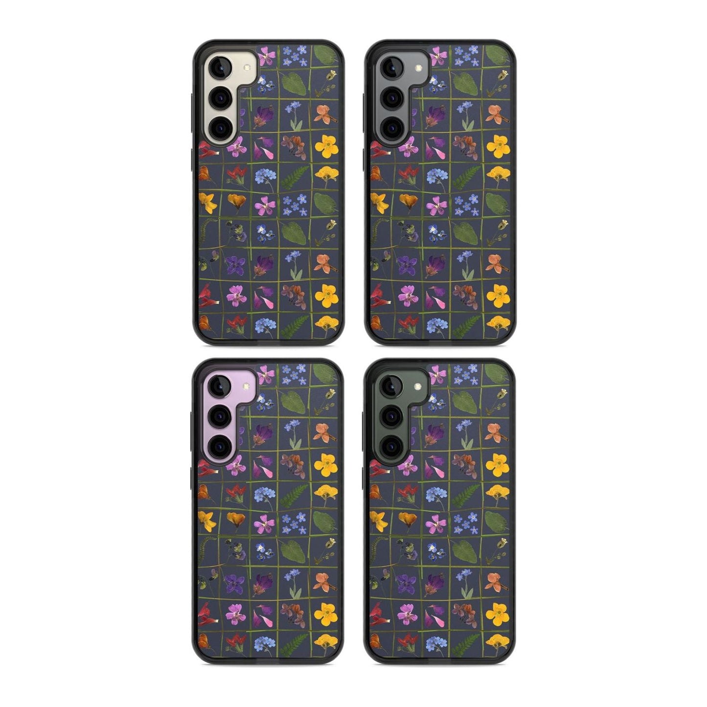 Grille de fleurs sauvages