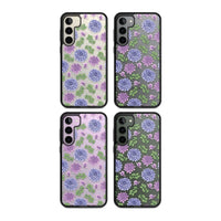 Purple Dahlias Floral