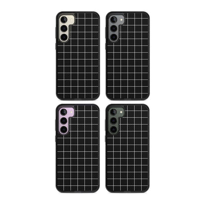 Minimalist Grid Pattern Black