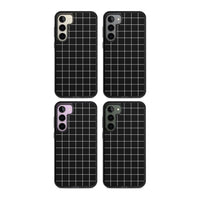 Minimalist Grid Pattern Black