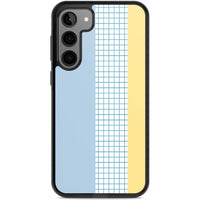 Abstract Grid Blue & Yellow