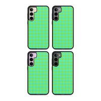 Neon Lime & Turquoise Houndstooth