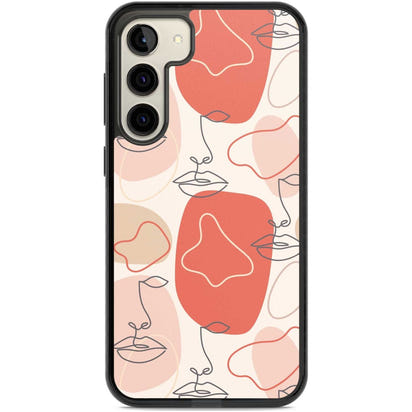 Abstract Face Line Art