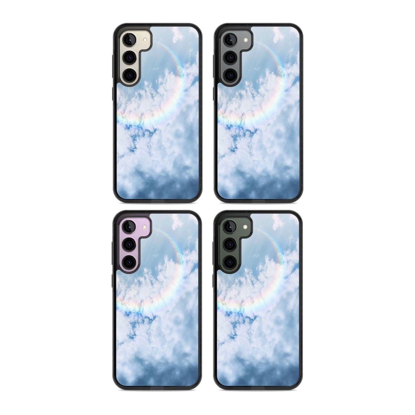 Pastellfarbener Regenbogenhimmel