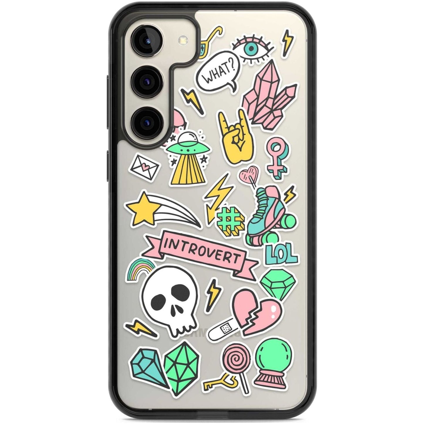 Autocollant introverti