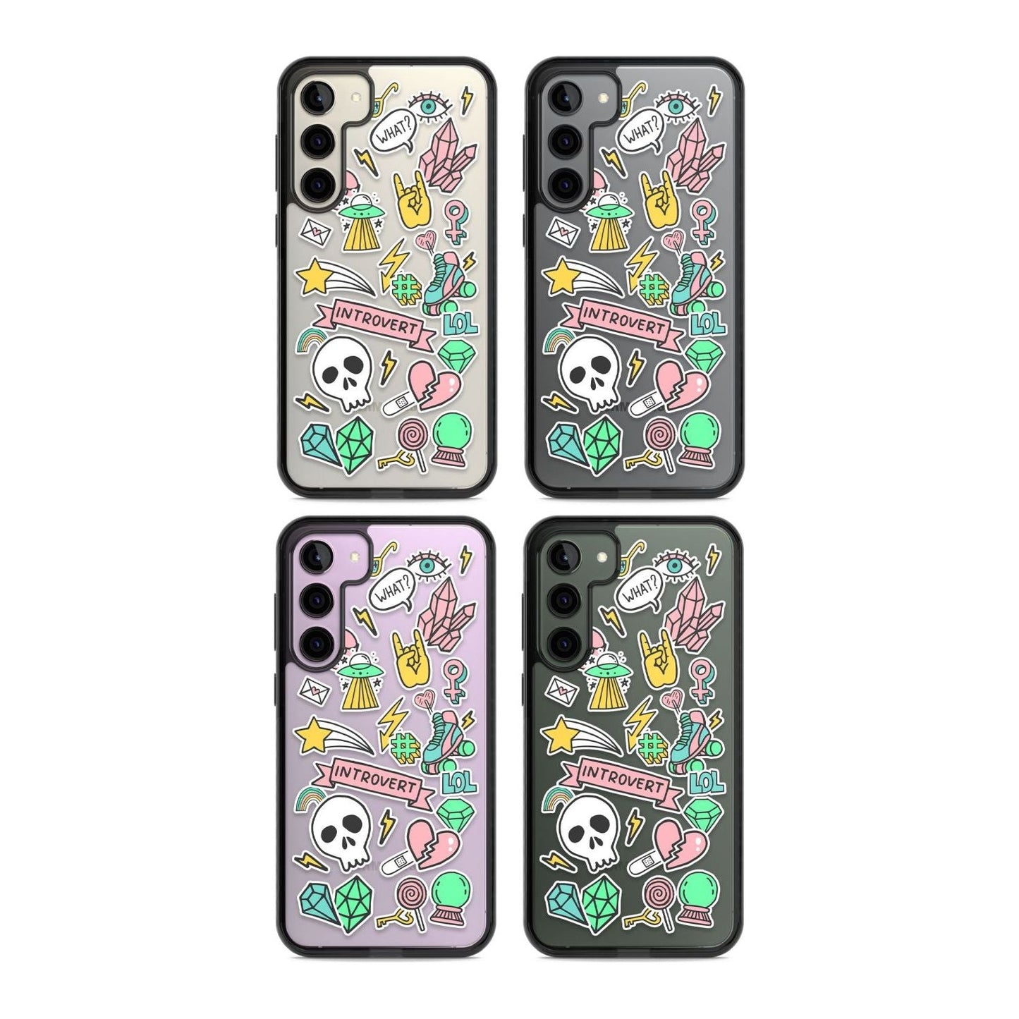 Autocollant introverti