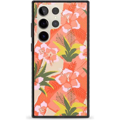 Hawaiian Flowers Abstract Pattern