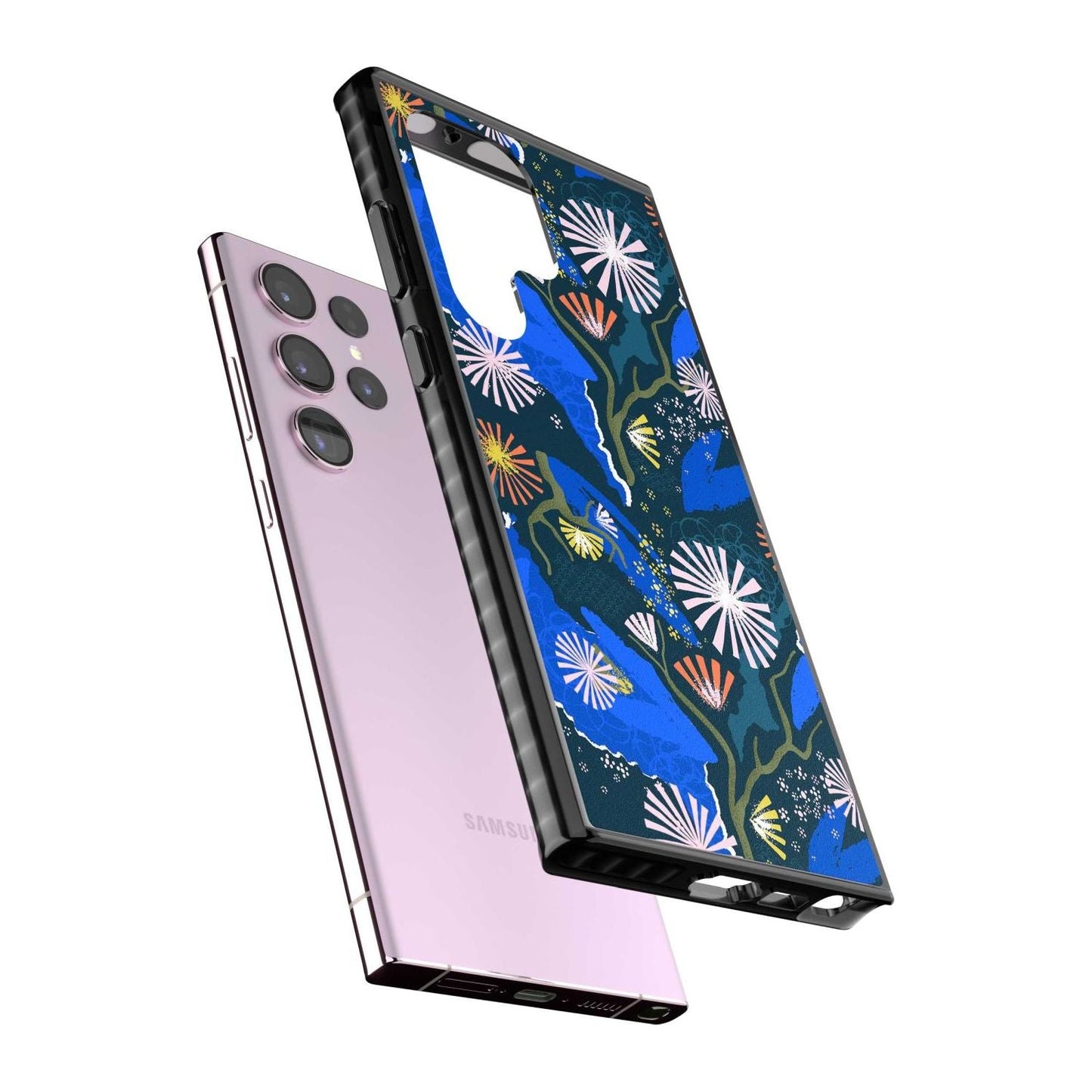 Dark Botanicals Abstract Pattern