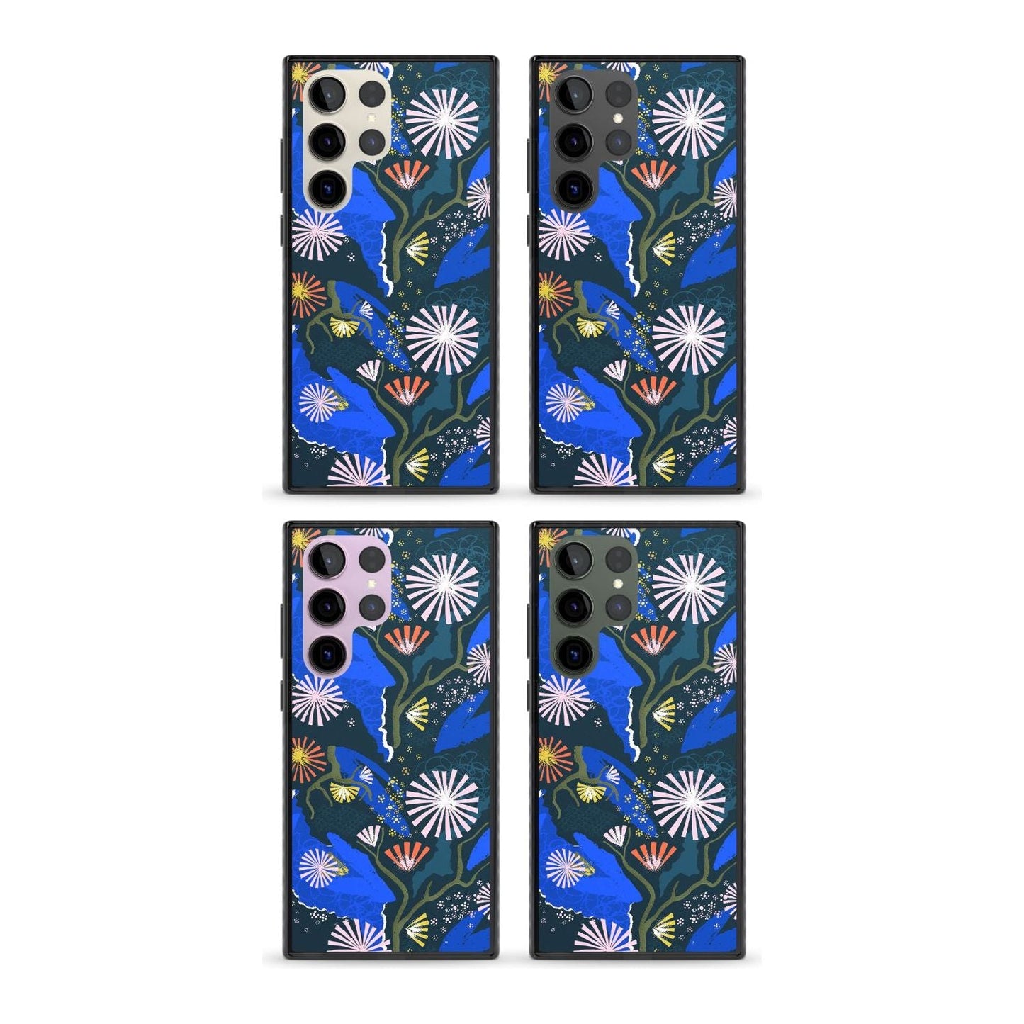 Dark Botanicals Abstract Pattern