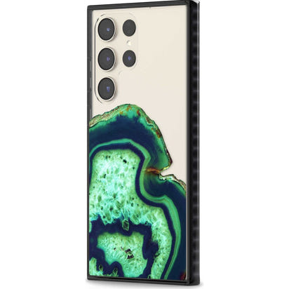 Tranche d'agate émeraude