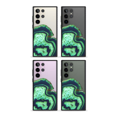 Tranche d'agate émeraude