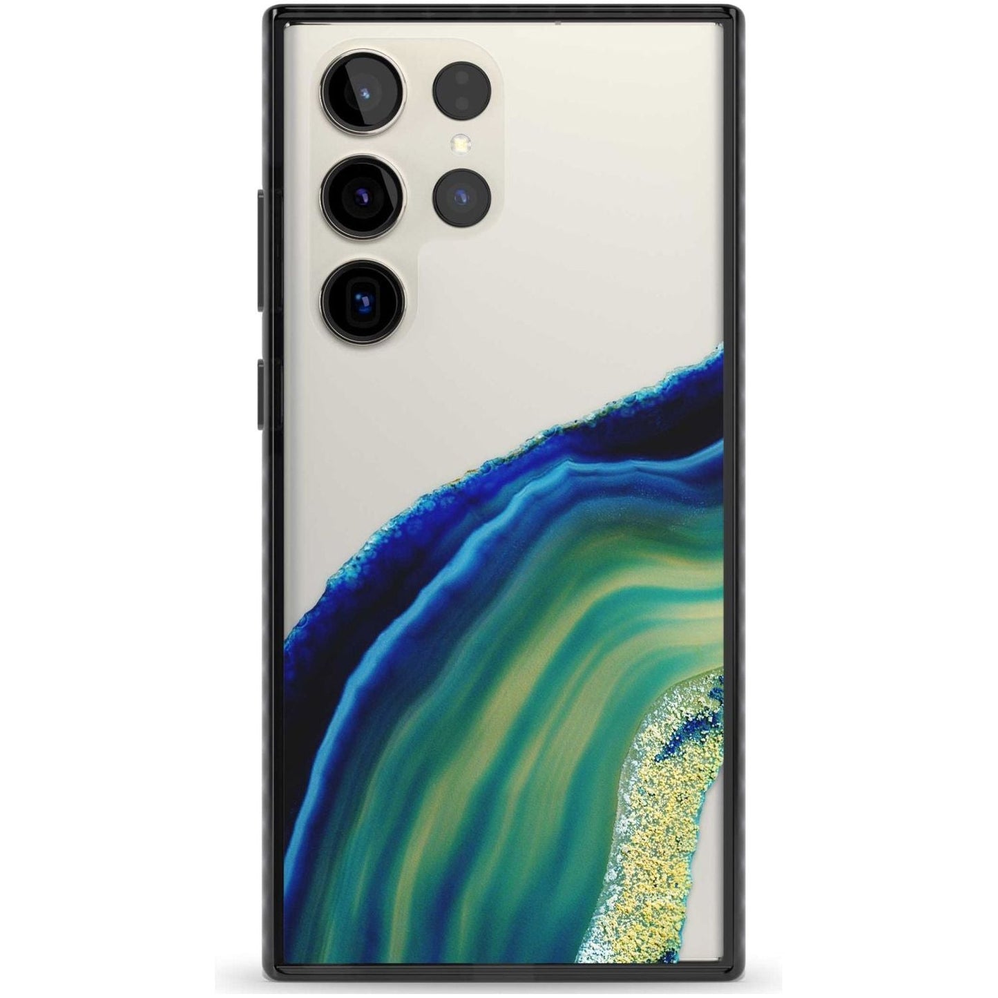 Grüne und blaue Smaragd-Geode