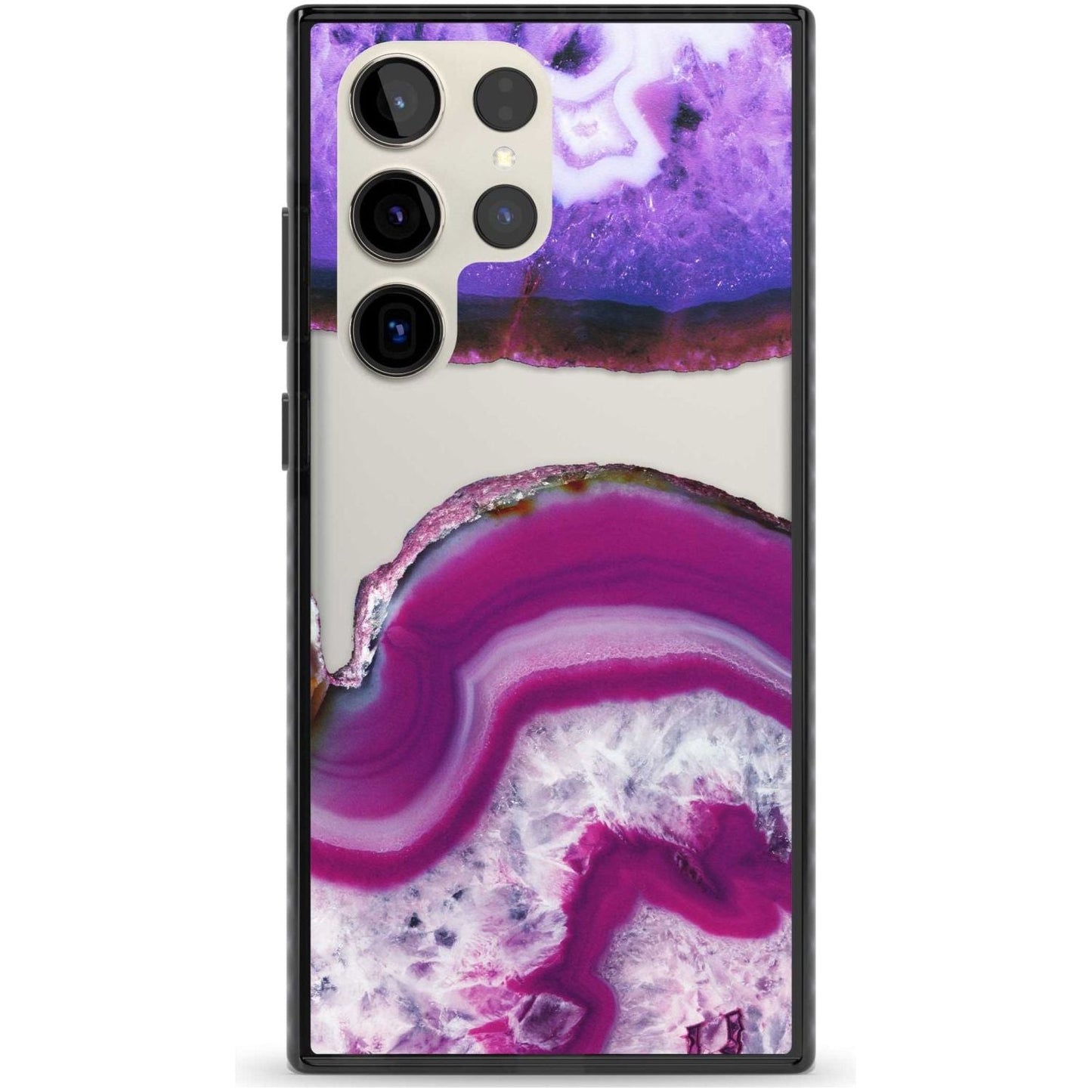 Tranche de cristal d'améthyste