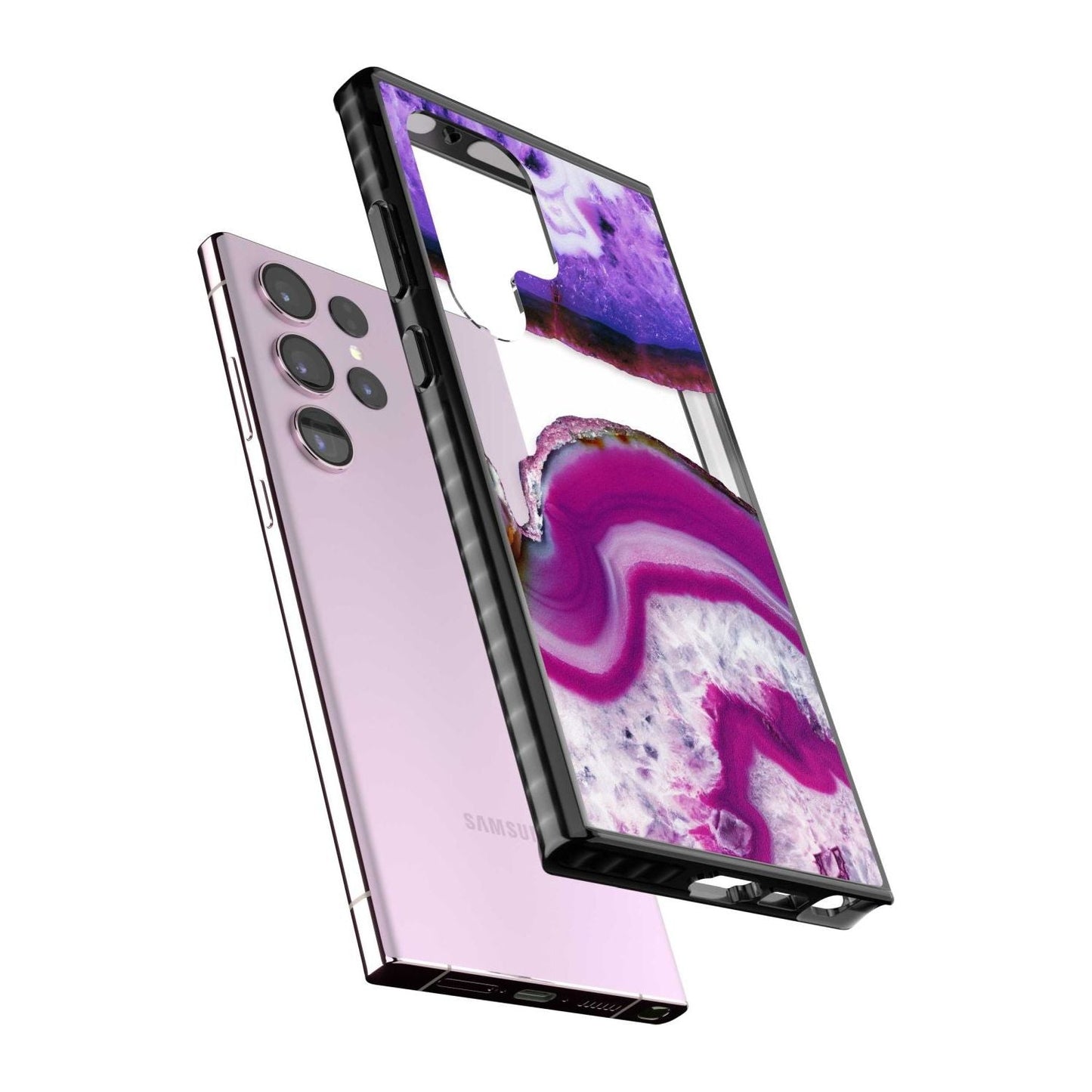 Tranche de cristal d'améthyste