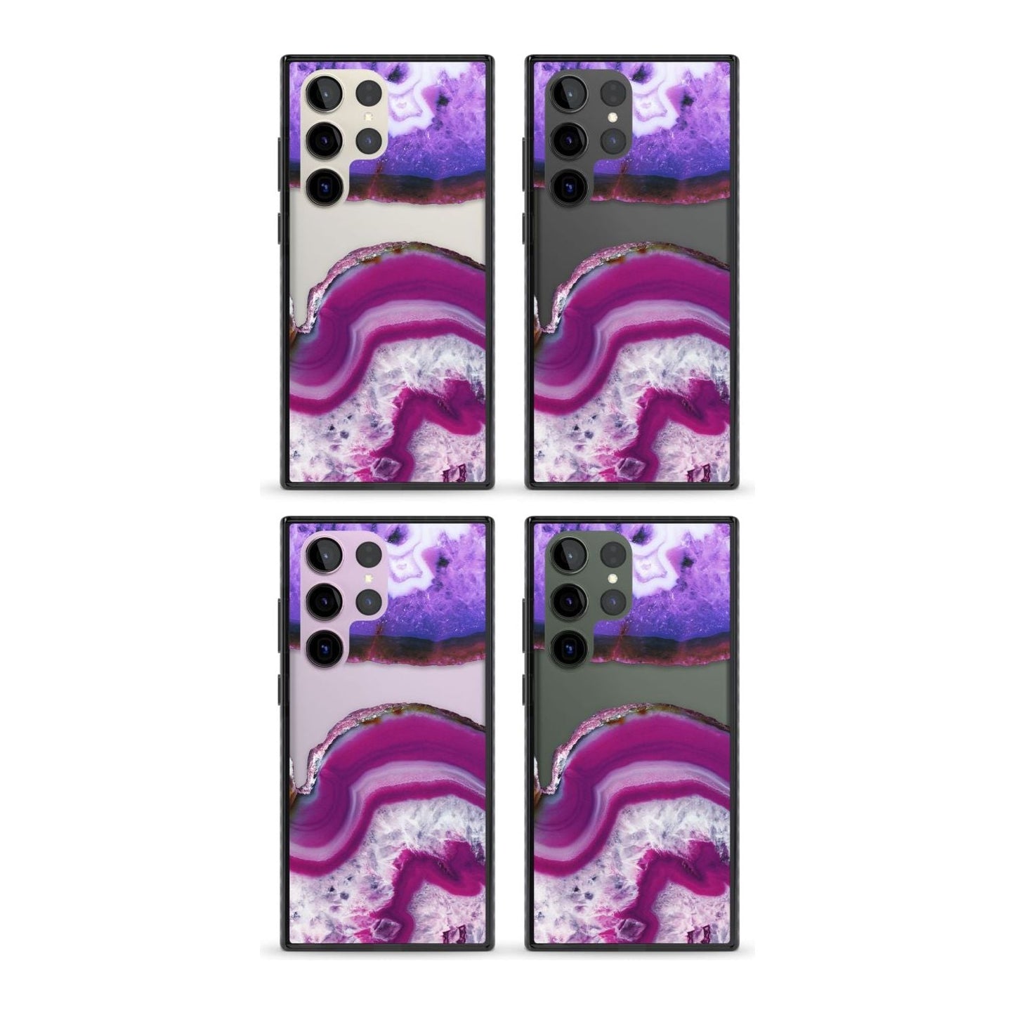 Tranche de cristal d'améthyste