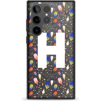 Personalised Abstract Floral Initial