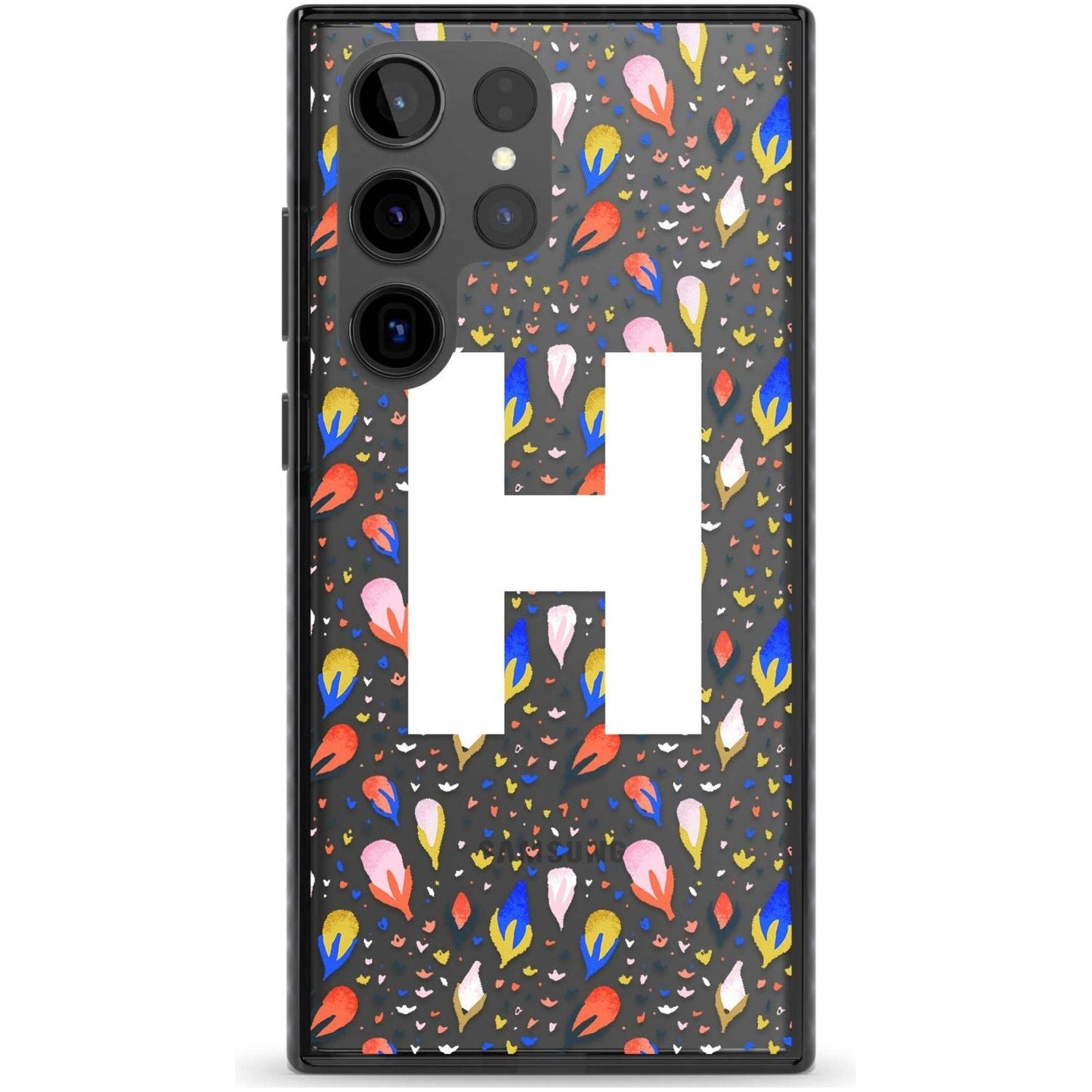 Personalised Abstract Floral Initial