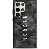Personalised Black Camouflage Name