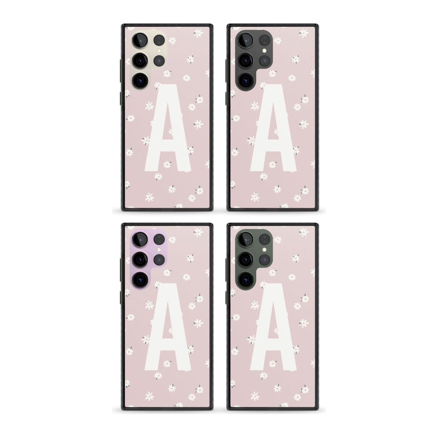 Personalised Pink Daisy Initial