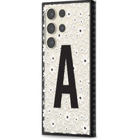 Initiale en gras personnalisée et florale