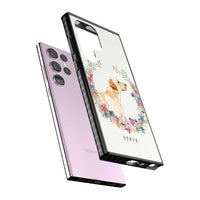 Personalised Yellow Labrador Floral Portrait