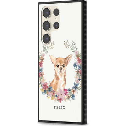 Personalised Chihuahua Floral Portrait