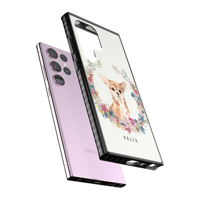 Personalised Chihuahua Floral Portrait