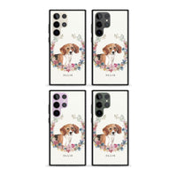 Personalised Beagle Floral Portrait