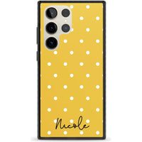 Personalised Yellow Polka Dot