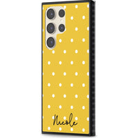 Personalised Yellow Polka Dot