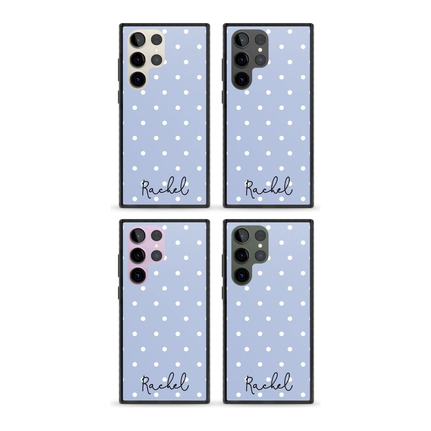 Personalised Simple Light Blue Dots