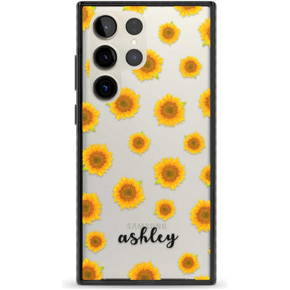 Personalised Sunflowers & Cursive