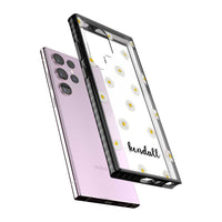 Personalised White Daisies & Cursive