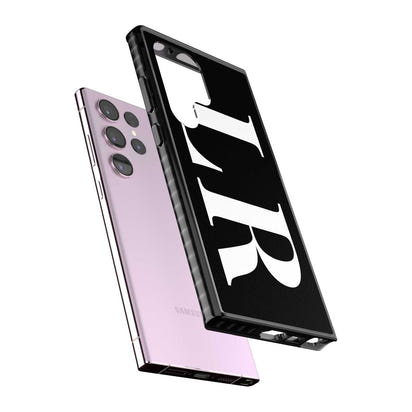 Lettres blanches et noires personnalisées