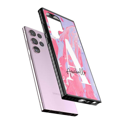 Personalised Pink & Purple Marble