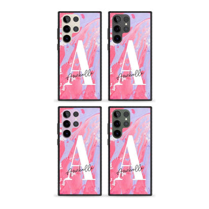 Personalised Pink & Purple Marble