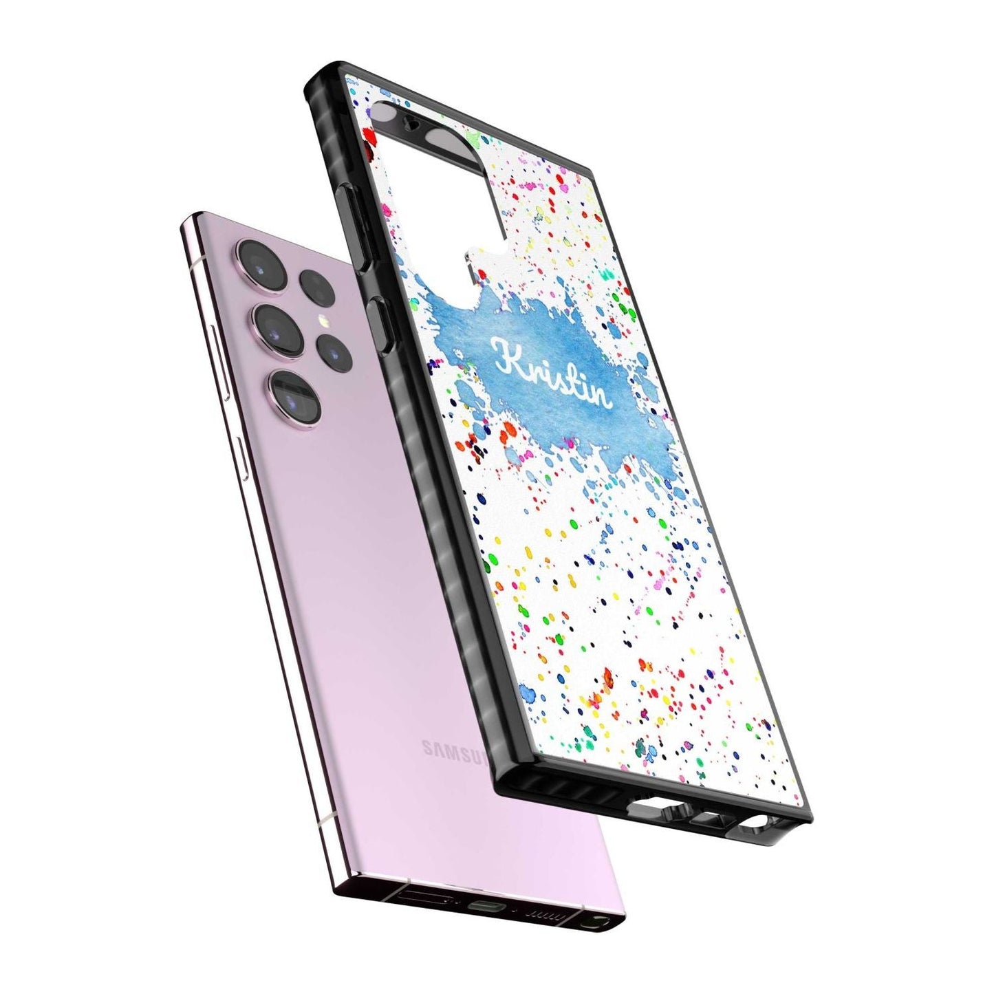 Personalised Rainbow Splatter Name