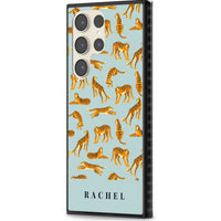 Personalised Turquoise Tiger Pattern